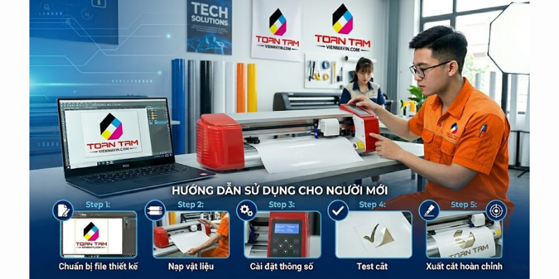 hướng dẫn sử dụng máy cắt bế decal 720 dh