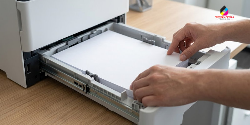 khắc phục lỗi máy in không nhận giấy