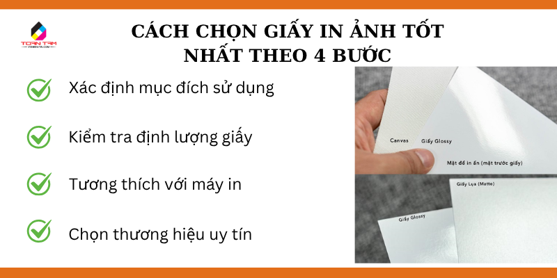cách chọn giấy in ảnh tốt nhất theo 4 bước