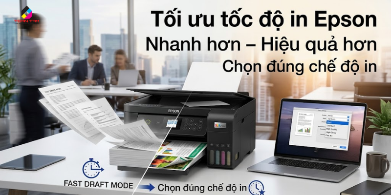 tổng quan chỉnh tốc độ máy in epson