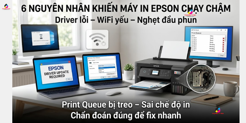 6 nguyên nhân khiến epson chạy chậm