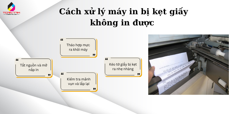 cách xử lý máy in giấy không in được