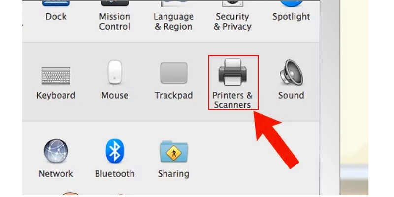 Chọn Printers & Scanners.
