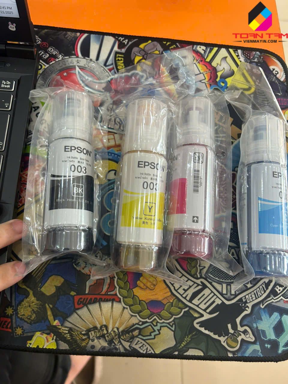 Mực in chính hãng Epson – An toàn, ổn định, bền đầu phun