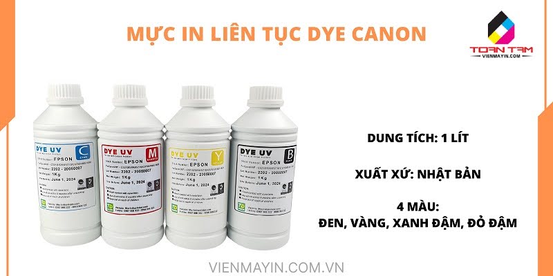 Mực In Liên Tục Dye Canon chính hãng