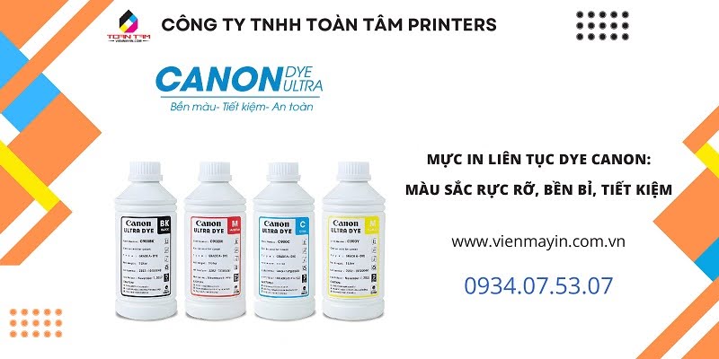 Mực In Liên Tục Dye Canon