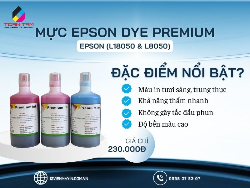 Giới thiệu về mực in Epson Dye Premium