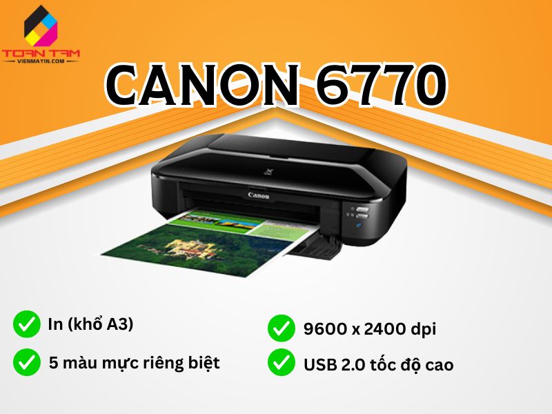 MÁY IN KHỔ A3 CANON 6770 in văn phòng