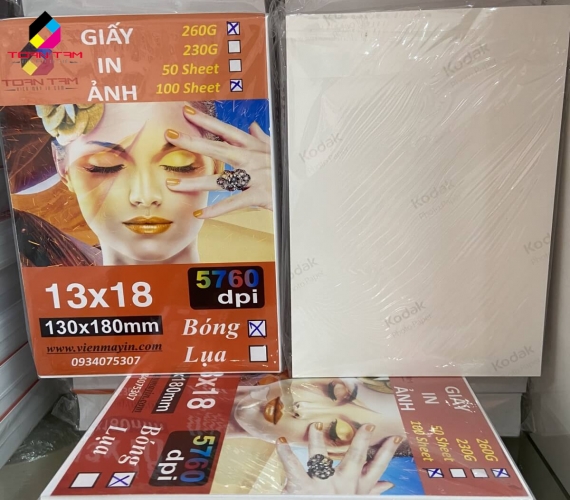 Giấy in ảnh kodak 13x18