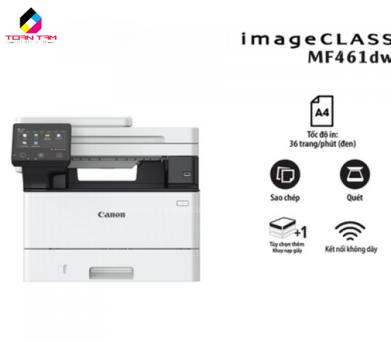  Máy In Canon MF461dw Đa Năng In/Copy/Scan/Fax 36ppm 