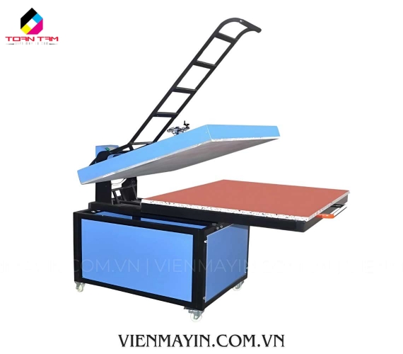 MÁY ÉP NHIỆT PHẲNG TAY 80x100cm Mẫu Mới Có Chân