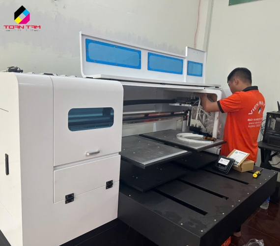 Máy In DTG In Trực Tiếp áo Thun 2  Mâm Công nghiệp