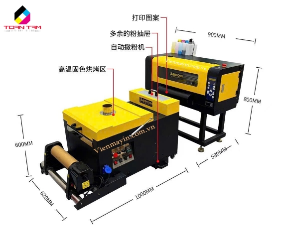 MÁY IN PET CHUYỂN NHIỆT KHỔ 30CM 2 ĐẦU IN XP600 Cao Cấp