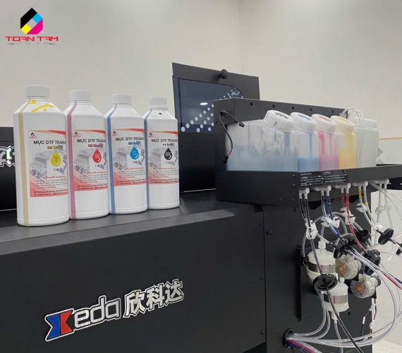 Máy In Pet chuyển Nhiệt 4 Đầu  In XKEDA Chính Hãng
