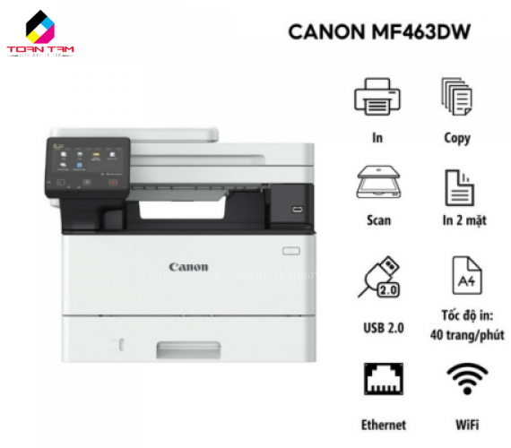 Máy In Canon MF463Dw Đa Chức Năng - WiFi -In 2 Mặt 