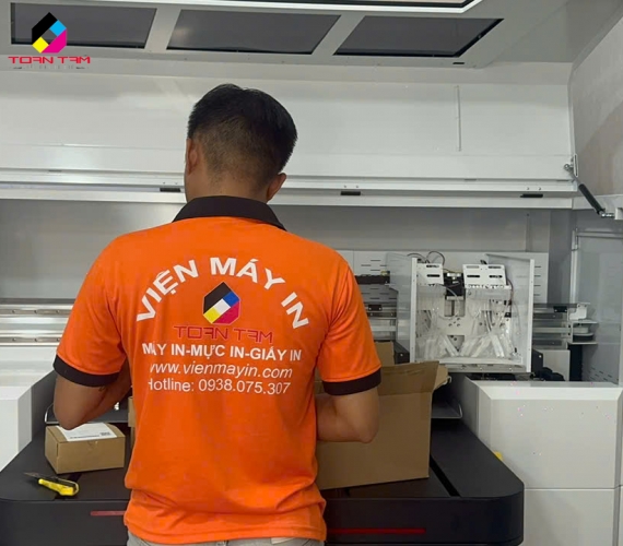 Máy In DTG In Trực Tiếp áo Thun 2  Mâm Công nghiệp